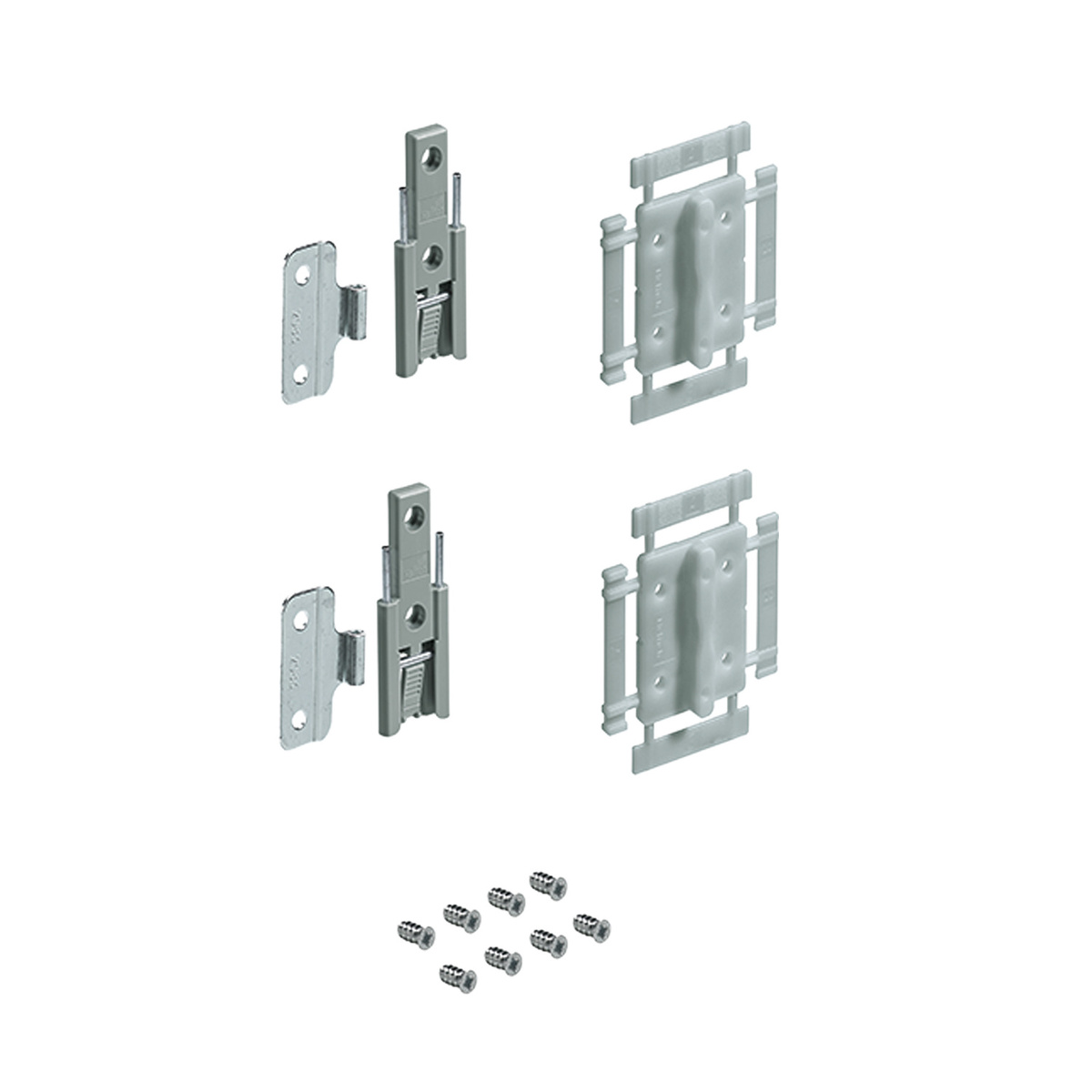 WingLine L, Fast installation centre hinge set, black, 2 per 9277906
