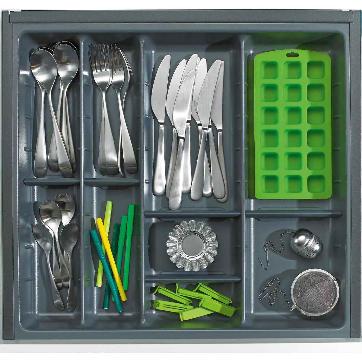 OrgaTray 570 450 x 900 mm antracita | 9186080 | IB Hettich Site