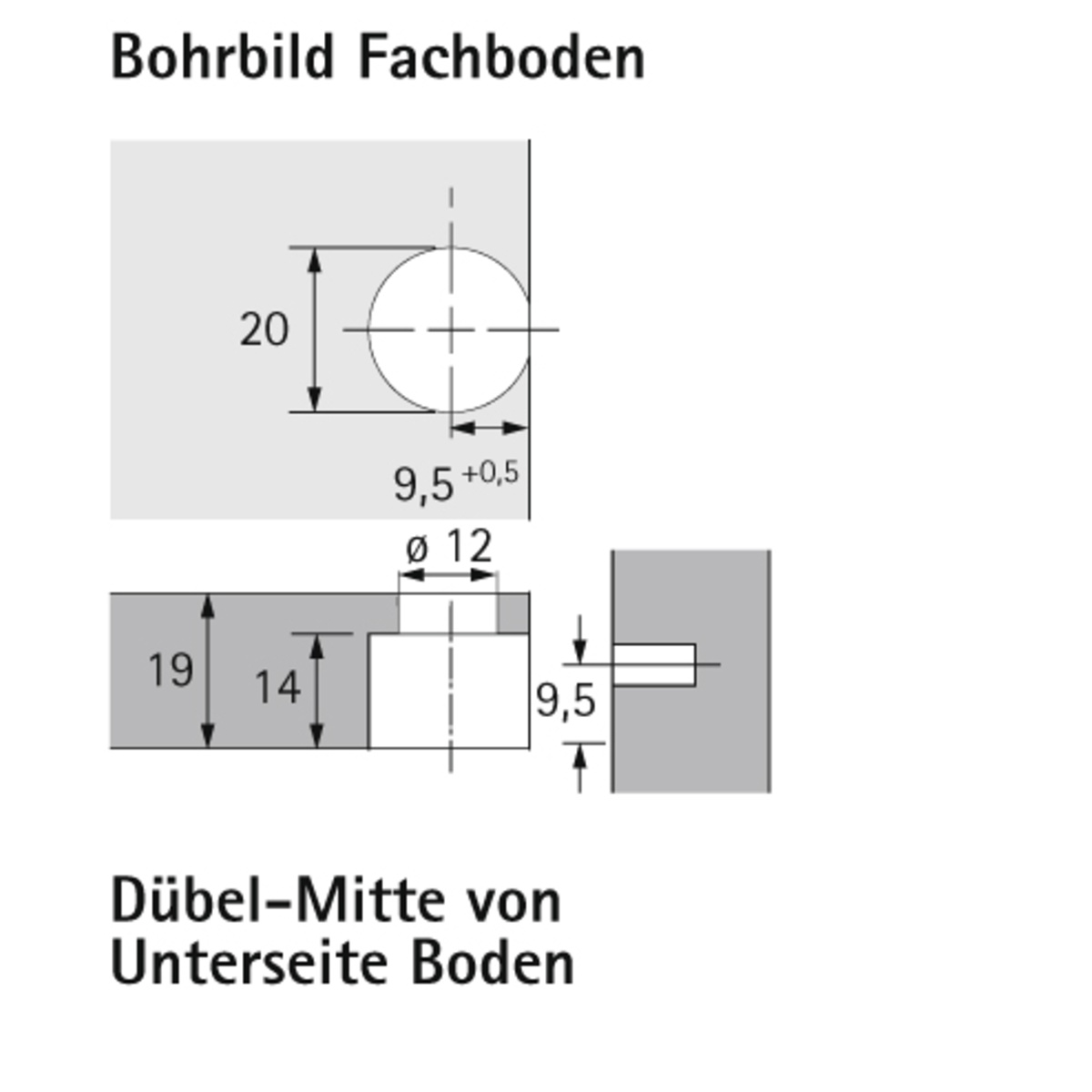 VB 35 M / 16 for 16 mm shelves nickel plated | 9117653 | LT Hettich Webshop