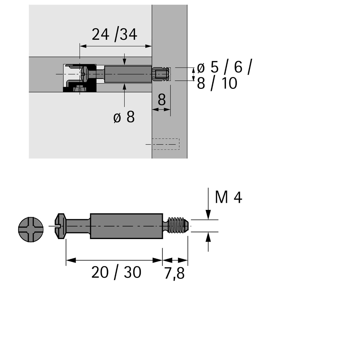 Einschraubd bel DU 428 20 Mm Blank 79523 Hettich EShop Deutschland