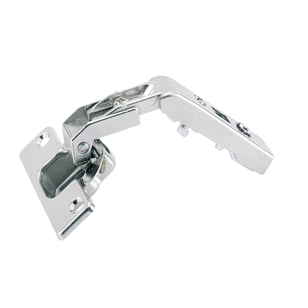 Intermat hinge for corner folding doors without self closing
