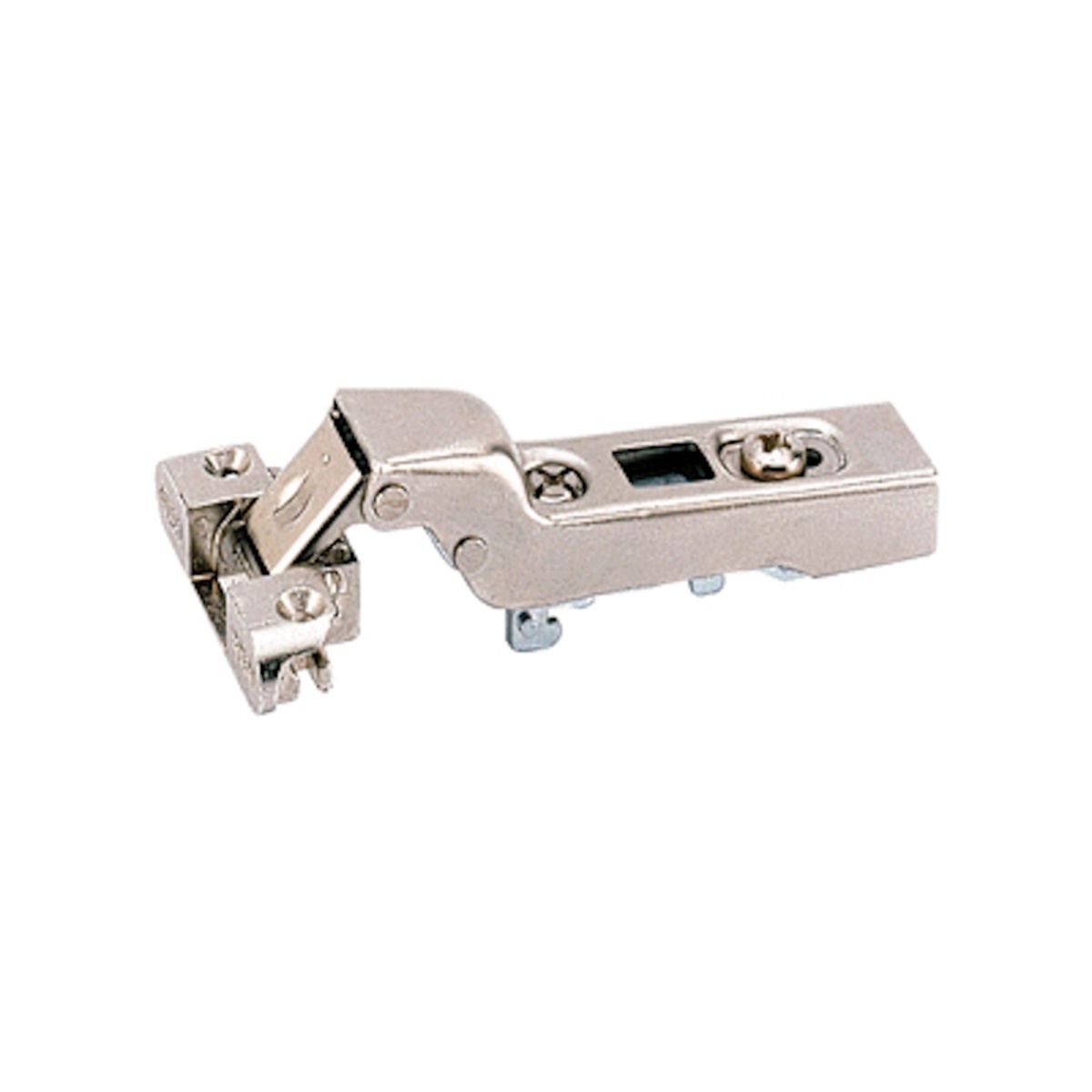 Intermat aluminium frame hinge (Intermat 9936 Alu), half overlay, for