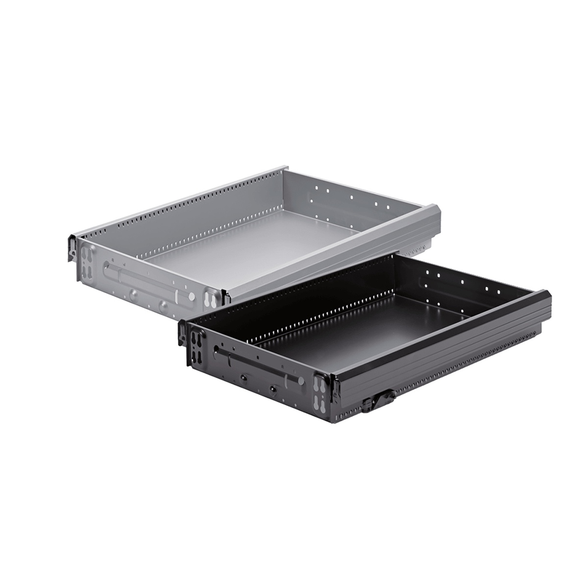 Systema Top 2000 steel drawers with lock activator, for wooden