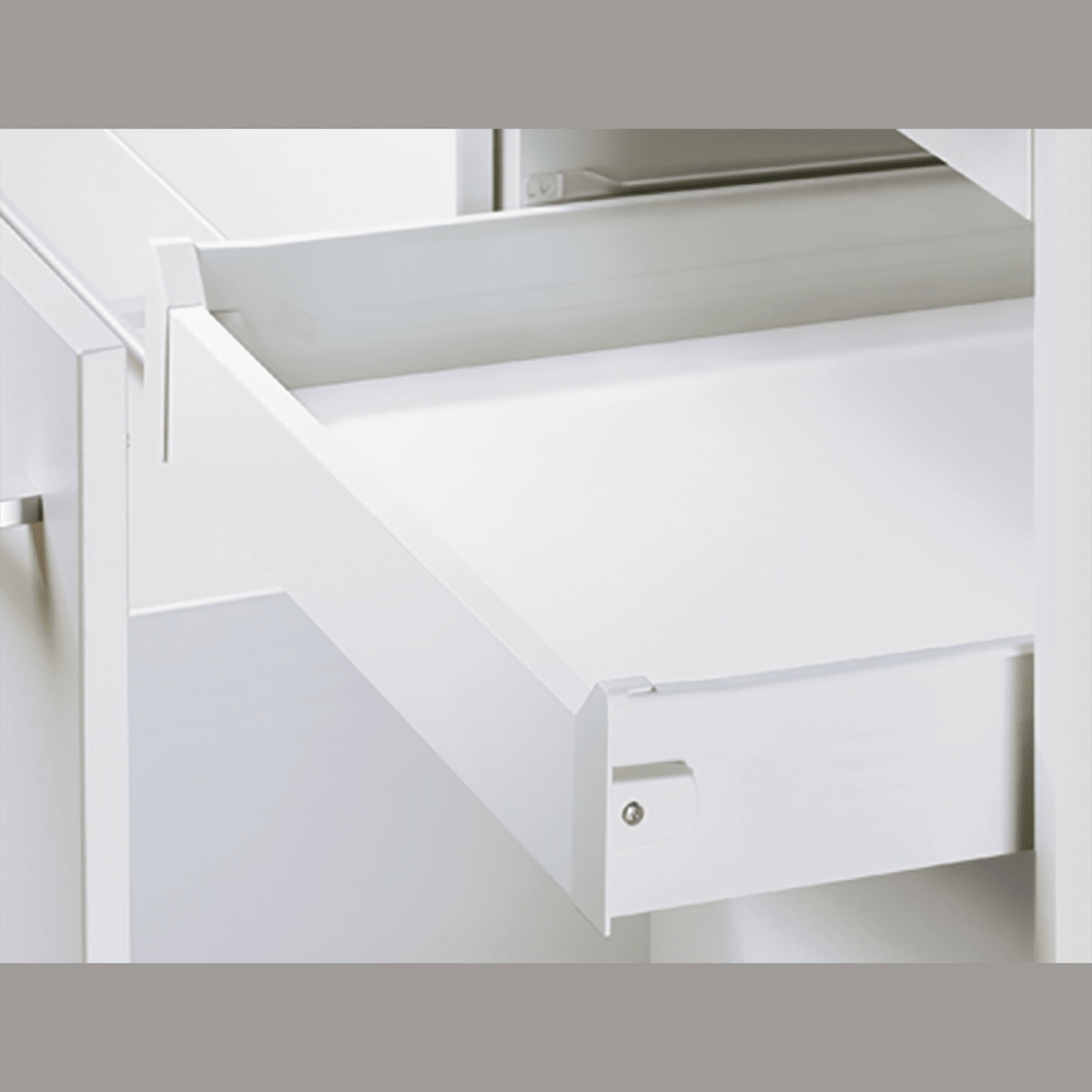 Multitech Drawer Set System Height Nominal Length White