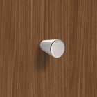 Knob Onex, H 30 mm, ø 22 mm, Brushed stainless steel