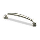 Handle Terranda, drill hole spacing 128 mm, L 146 mm, W 12 mm, H 28 mm, brushed stainless steel look