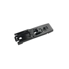 Linear mounting plate with Direkt height adjustment, in obsidian black, Hole line20 x 32 mm, for screwing on, distance 3.0 mm