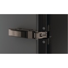 Sensys do drzwi z ramką aluminiową z cichym domykiem (Sensys 8638i), w kolorze czerni obsydianu, drzwi nakładane, kąt otwarcia 95°, do przykręcania (-)