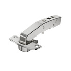 Sensys angle hinge W90 without self closing feature (Sensys 8669 W90), nickel plated, inset, Opening angle 95°, TH-drilling pattern 52 x 5.5 mm, for screwing on (-)