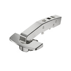 Sensys angle hinge W90 without self closing feature (Sensys 8669 W90), nickel plated, inset, Opening angle 95°, TB-drilling pattern 45 x 9.5 mm, Fix fast assembly (ø 8 x 6)