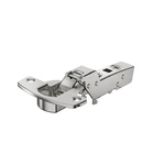 Sensys thick door hinge, door thickness up to 32 mm, without self closing feature (Sensys 8661), nickel plated, inset, Opening angle 95°, TH-drilling pattern 52 x 5.5 mm, for screwing on (-)