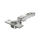 Novisys 105° hinge con amortiguación integrada (Novisys 8848i), Niquelado, Solapado, ángulo de apertura 105°, TS-esquema taladros 48 x 6 mm, montaje con tirafondos (-)