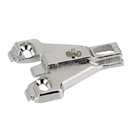 Face frame mounting plate for screwing on, D = 0.0 mm, Hole line distance LR 9.5