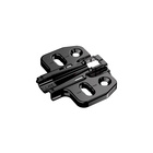 For screwing on, oblong hole height adjustment, 2 additional fixing positions