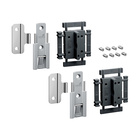 WingLine L, Fast installation centre hinge set, standard, grey, 2 per