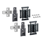 Centre hinge sets, fast installation, adjustable