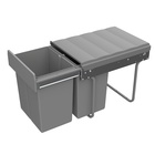 Bin.it Duo II - 400, 40 l (2 x 20 l), Gris