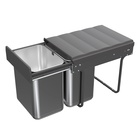 Bin.it Duo II - 400, 40 l (2 x 20 l), stainless steel, anthracite