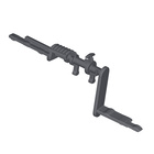 Two sided adapter type D for connecting multi synchronisation to Actro drawer runners with Push to open