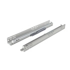Quadro V6+ with optional Push to open Silent, full extension runner for wooden drawer (slide on installation, drawer side profile thickness ≤ 16 mm)