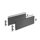AvanTech YOU Drawer side profile set, height 187 mm x NL 500 mm, anthracite, left and right