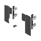 AvanTech YOU Connector set for customisable internal front panel, for use with drawer side profile, system height 187, anthracite
