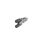 AvanTech YOU Drawer front connector for drawer side profile, height 77 mm, for knocking in