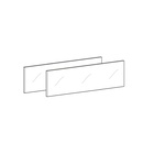 AvanTech YOU glass insert for Inlay drawer side profile
