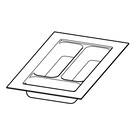 OrgaTray 440, антрацит, 380 - 440 / 251 - 300, антрацит