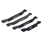 Front panel connector without locating pins, 380 / 392, black