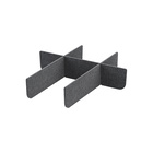 Bandes séparatrices pour boîte en feutre, anthracite