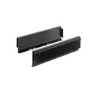 Systema Top 2000 SysTech drawer side profile (pair), 400 mm, black, left and right