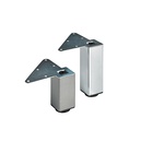 Furniture stand Kaleo SQN 46, 150 mm stainless steel look