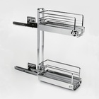 Pot-and-pan drawer, 2-tier, 470mm, chrome plated
