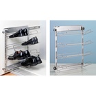 Pull-out shoe rack frame, silver, without Silent System