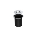 Bin.it Drop, 5 l, 235 mm, tworzywo sztuczne, kolor czarny
