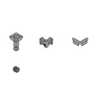 Hybrid vertical set of fittings - without profiles