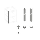 Set of fittings, hybrid, vertical