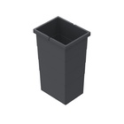bin 28 l, Plastic, dark grey, B x T x H 385 x 242 x 380 mm, for waste collecting system Cargo Synchro