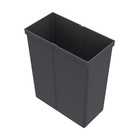 bin 40 l, plastic, anthracite, W x D x H 223 x 418 x 505 mm, for waste collecting system AvanTech YOU Pull, ArciTech Pull, InnoTech Pull