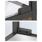 Cadro Glass cabinet Glass door hinge matt black