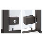 Serrure pour porte en verre