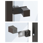Adaptateur porte en verre, pour boutons