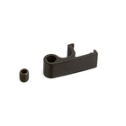 Cadro Glass cabinet Clip on glass shelf supports, both sides black