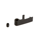 Cadro Glass cabinet Clip on glass shelf supports, 1-side black