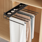 Telescopic trouser holder with Silent System, anthracite