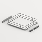 Naro 400 internal pot-and-pan drawer Naro 400, cabinet body width 450, chrome plated / white