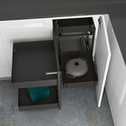 Orta 200, corner unit pull-out system, all inclusive set, front width 500 mm, left / right, anthracite