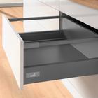 InnoTech Atira Pot-and-pan drawer set with railing H 176 mm with Quadro V6 30 kg, NL 470 mm, anthracite