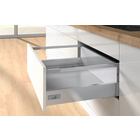 Pot-and-pan drawer set with railing, height 176 mm, silver